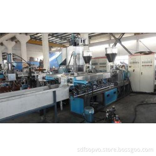 Twin screw waste plastic recycling machine for PET bottle f